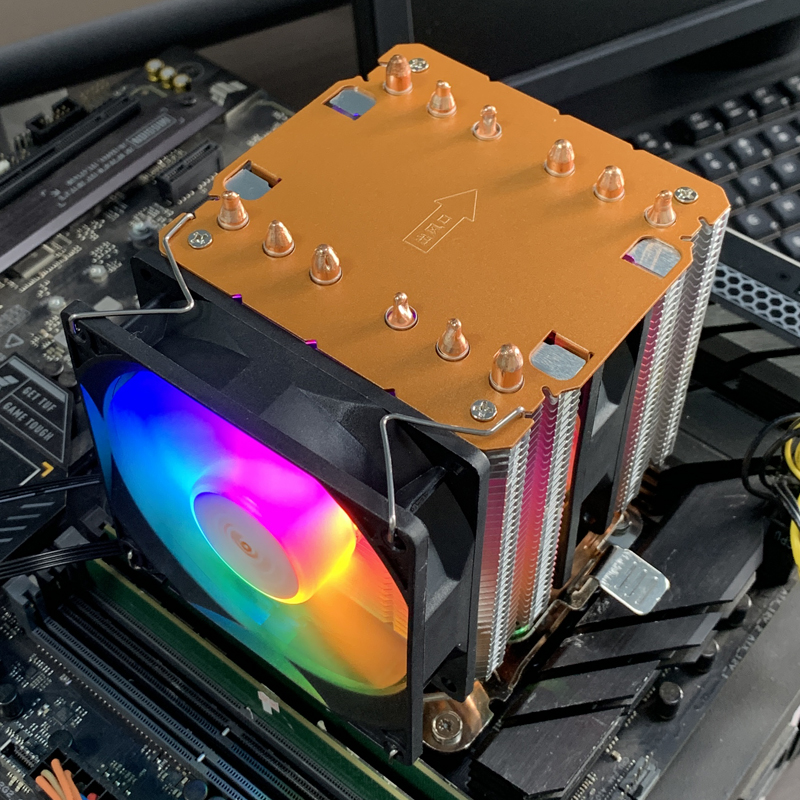 空冷式CPUクーラー 90mm RGB冷却ファン ツインタワ - Cpu Heatsink のレビューと価格