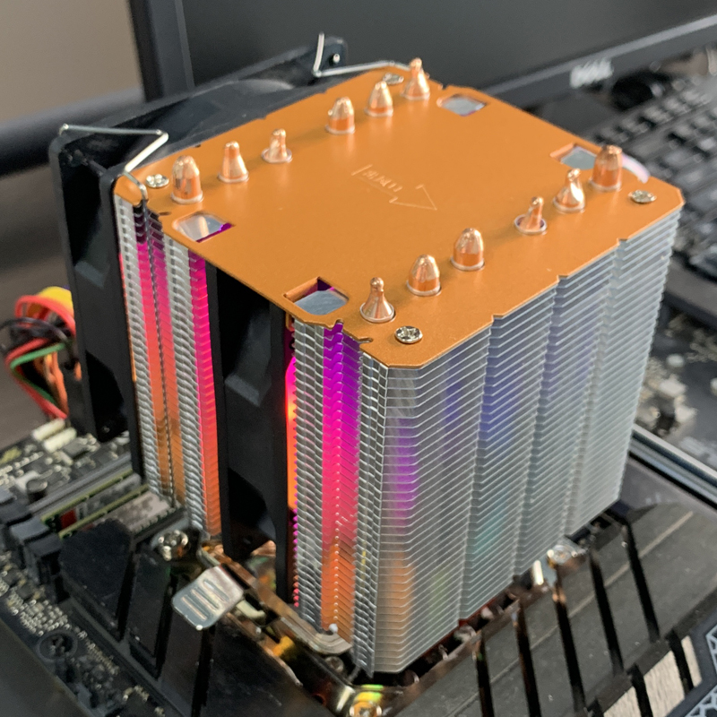 空冷式CPUクーラー 90mm RGB冷却ファン ツインタワ - Cpu Heatsink のレビューと価格