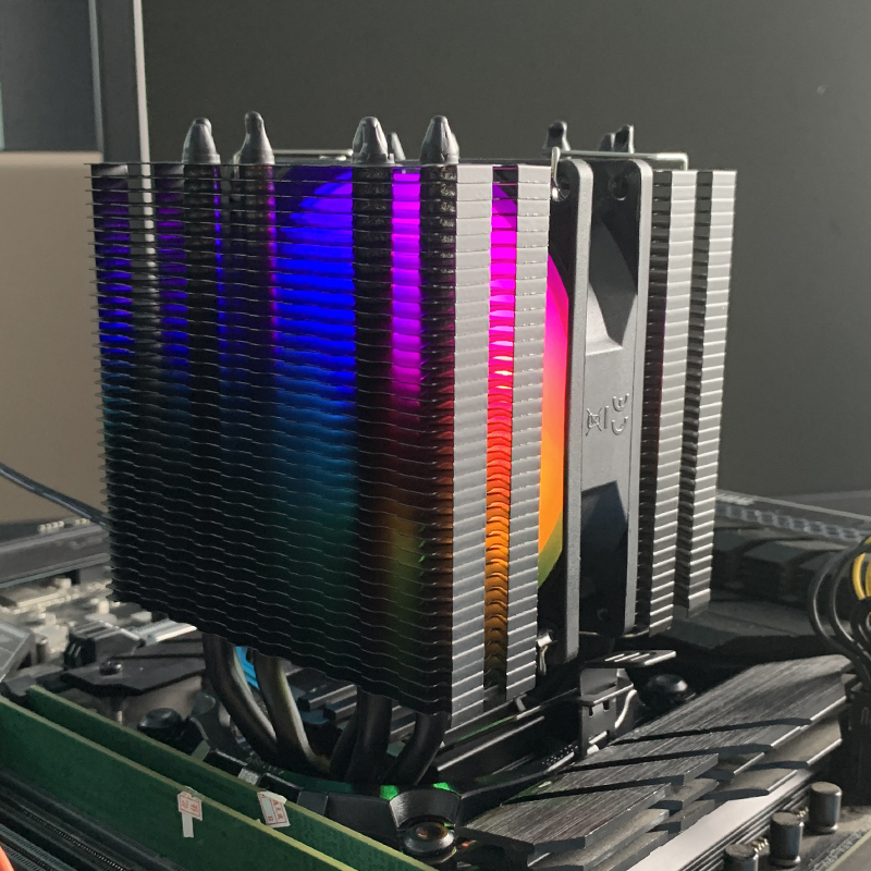 静音オフィス用コンピュータクーラー RGB CPUファン 6 - Air Cooler Cpu のレビューと価格