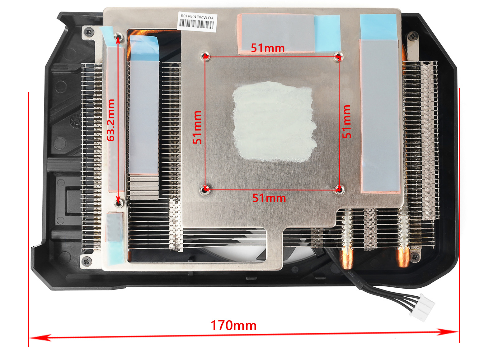 95ミリメートルGAA8S2H gpuグラフィックスカードヒ - Air Cooler Cpu のレビューと価格