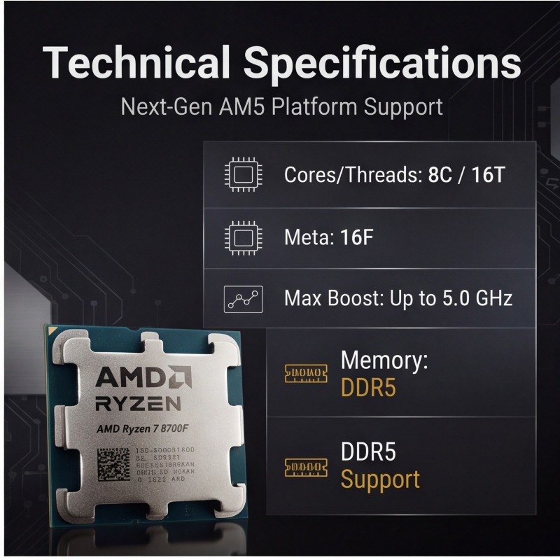 R7 8700F デスクトッププロセッサ 8コア 16スレッ - Cpu Cooler のレビューと価格