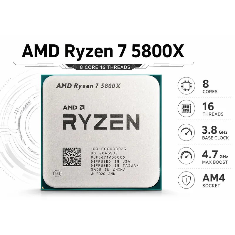 AMD Ryzen 7 5800X アンロックオーバークロッ - Cpu Fan のレビューと価格