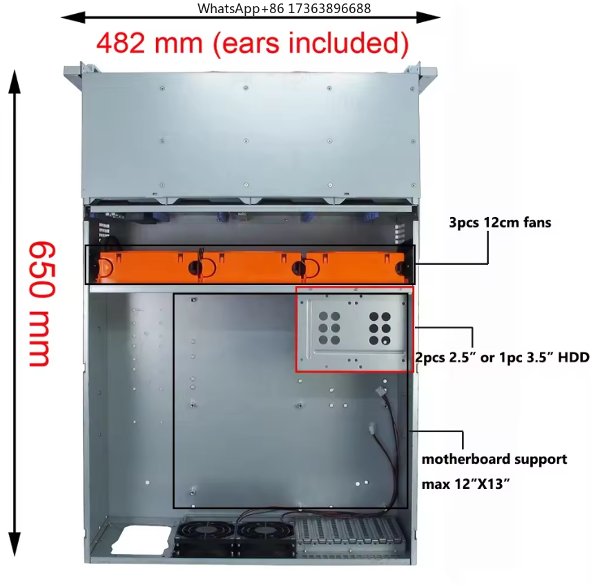 4Uラックマウントサーバーケース 24個ホットスワップ対応S - Case Fan のレビューと価格