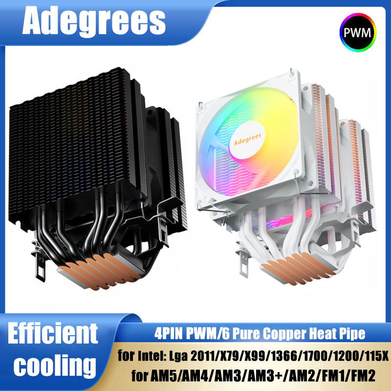 CPU空冷クーラー AM4 6ヒートパイプ PCプロセッサー - Cpu Heatsink のレビューと価格